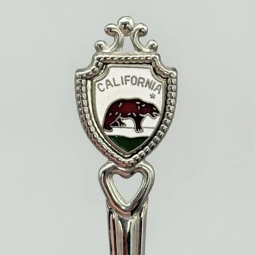 California Fort 1983 Silver Vintage Souvenir Spoon 4.5